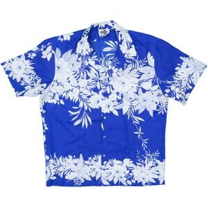 80s Vintage Hilo Hattie Hawaiian Orchid Floral Flower Aloha Rockabilly Shirt